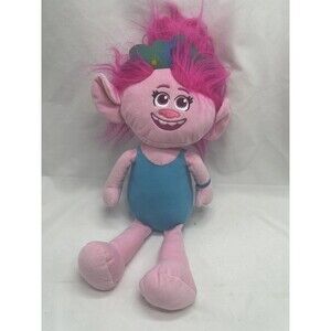Dream Works  Trolls Poppy Doll Plush Stuffed Animal Toy 15" NO DRESS